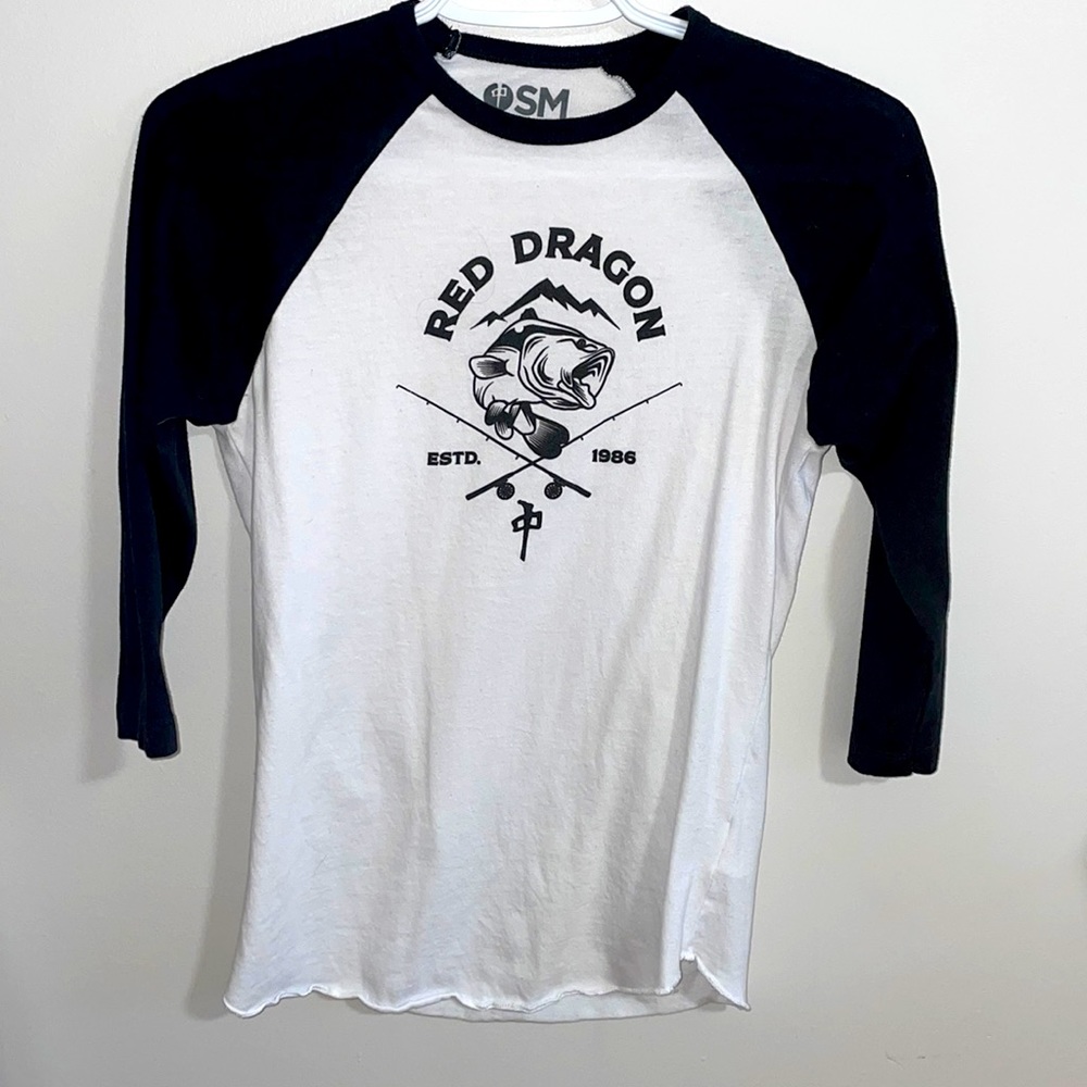 Red dragon 3/4 sleeve shirt